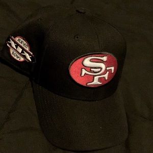 49er hat with Super Bowl patch